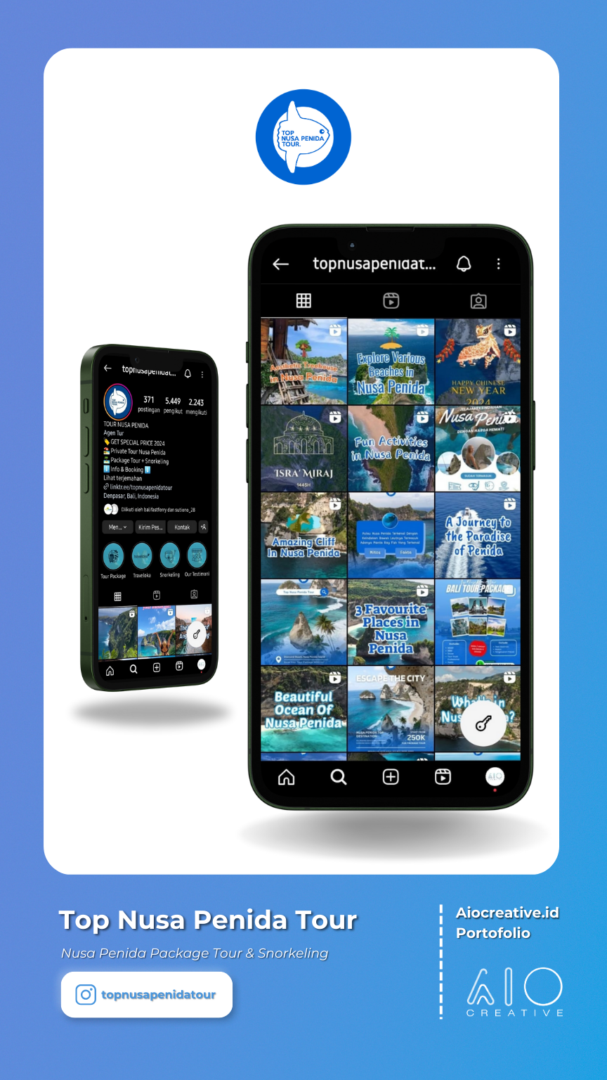 Social Media Management for Top Nusa Penida Tour